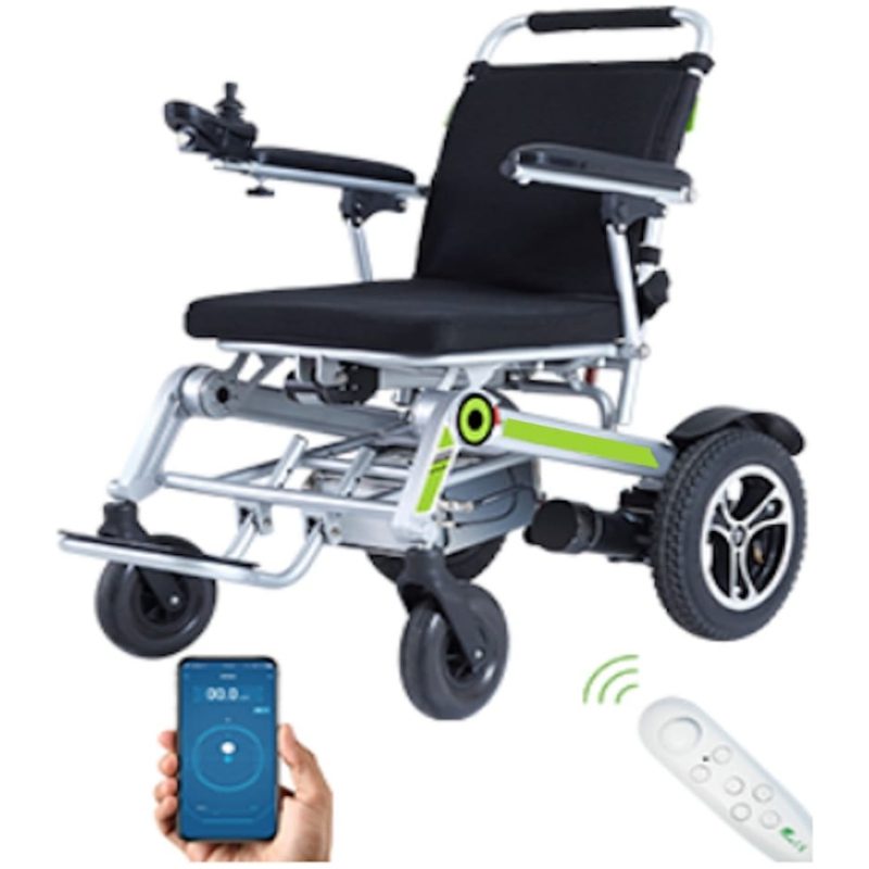 Smart App Controlling and Folding Electric Wheelchair
