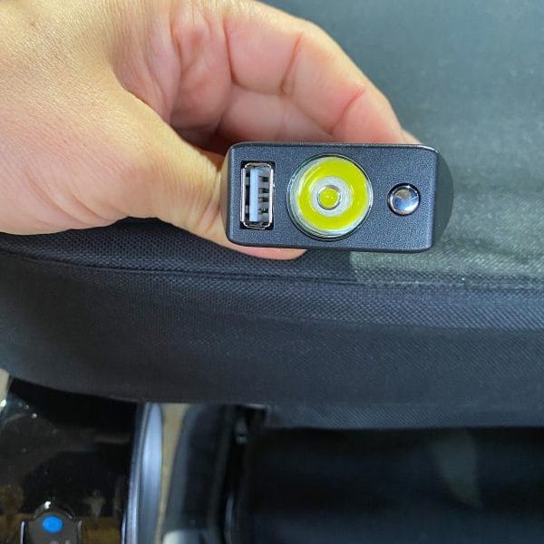 Wheelchair Torch Light with USB on Wheelchair Wheelchair Torch Light with USB on Wheelchair