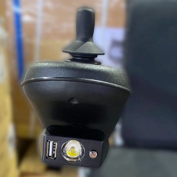 Wheelchair Torch Light with USB on Wheelchair Connector Wheelchair Torch Light with USB on Wheelchair Connector
