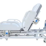 White Fully Adjustable Electric Single Medical Bed Head Up