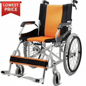 Lightweight Wheelchair with Foldable Backrest and Attendant Handbrakes - FREEWHEELS
