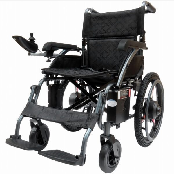 Left Front View of Foldable Electric And Manual Self Propelled Wheelchair For Multipurpose All Round Use Left Front View of Foldable Electric And Manual Self Propelled Wheelchair For Multipurpose All Round Use