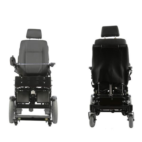 Front and Back View of Adjustable Standing Electric Wheelchair Front and Back View of Adjustable Standing Electric Wheelchair
