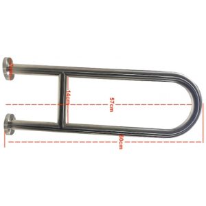 Stainless Steel Wall Mounted Fixed Toilet Handrail Dimension Details Stainless Steel Wall Mounted Fixed Toilet Handrail Dimension Details