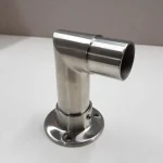 2X Elbow Rail Wall with Floor Mounted Connector Joint