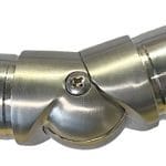 Straight 2X Fittings Between Two Railing Connections with Adjustable Angle