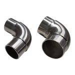 2X Stainless Steel Corner Tube Joiner Balustrade
