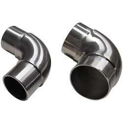 2X Stainless Steel Corner Tube Joiner Balustrade