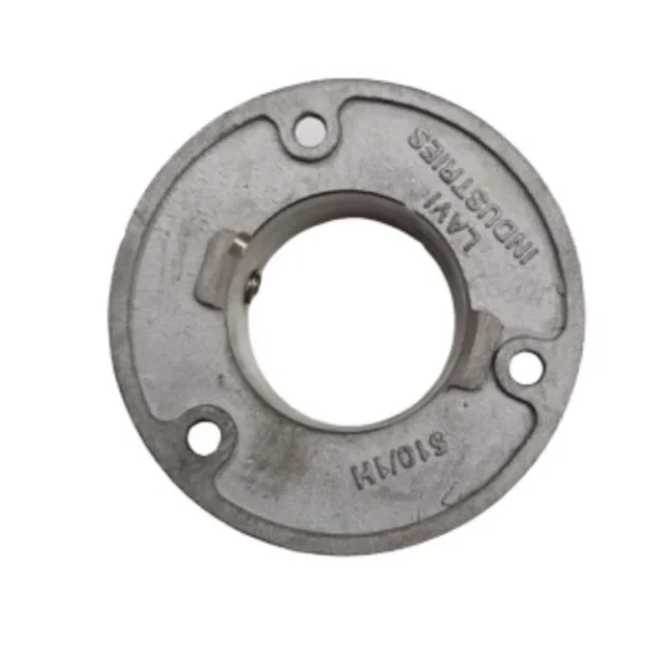 2x Flange Base Plate Stainless Steel Close View 2x Flange Base Plate Stainless Steel Close View