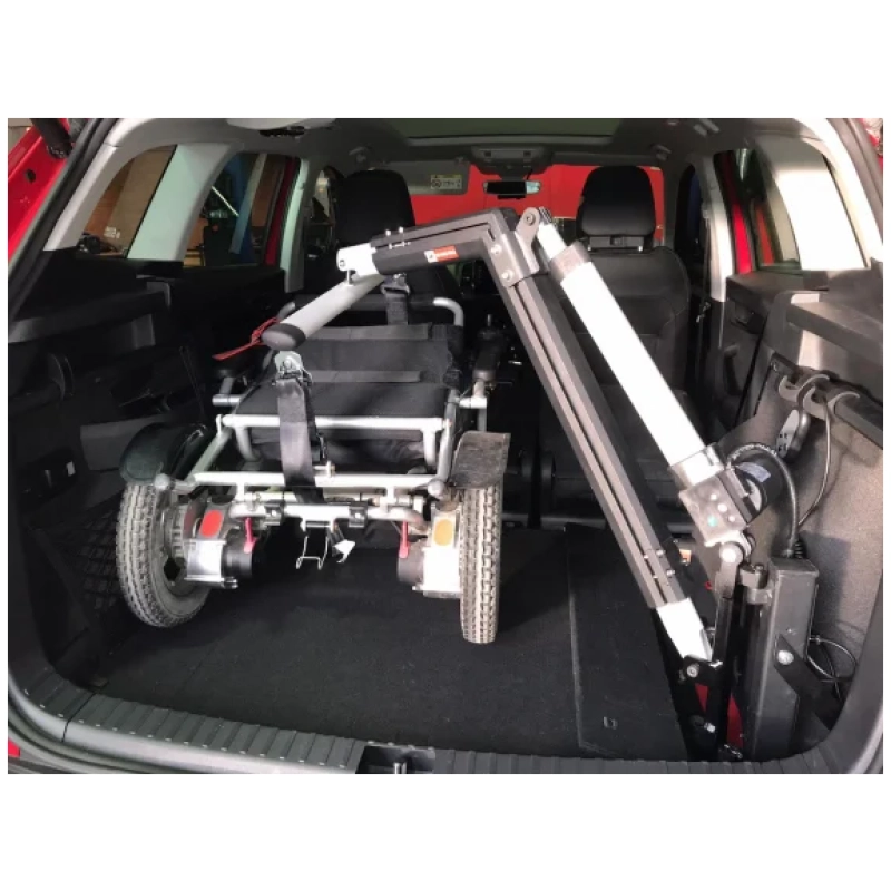 Boot Hoist For Wheelchair and Mobility Scooter Inside Car Trunk