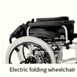 Folded Manual Self Propelled Electric Wheelchair