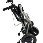 Folded Ultra Light and Folding Electric Wheelchair