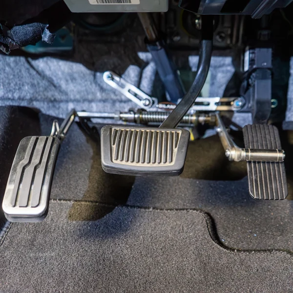 Left Foot Flip Up Accelerator Installed on Car Left Foot Flip Up Accelerator Installed on Car
