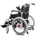Manual Self Propelled Electric Wheelchair Leftside View
