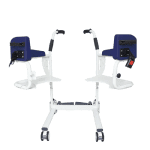 Open Transfer Commode and Over Toilet Wheelchair