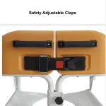 Transfer Commode and Over Toilet Wheelchair Safety Claps