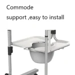 Transfer Commode and Over Toilet Wheelchair Commode