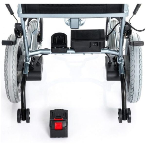 Ultra-Light-and-Folding Electric Wheelchair Litewheels Switch Up View Ultra-Light-and-Folding Electric Wheelchair Litewheels Switch Up View