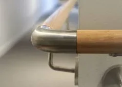 2X Stainless Steel Handrail