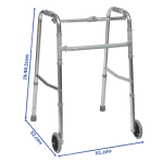 Walking Walker Frame with Front Castor Wheels Details