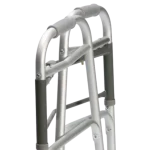 Folded Walking Walker Frame with Front Castor Wheels