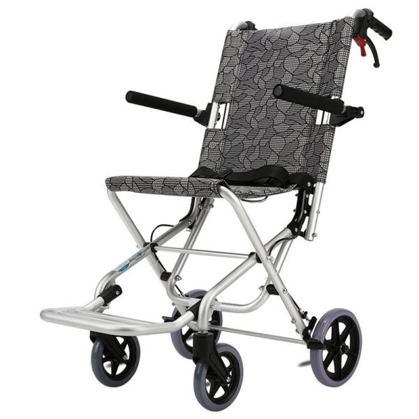 Foldable And Lightweight Transit Chair Manual Frontview Foldable And Lightweight Transit Chair Manual Frontview