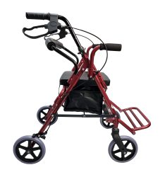 Foldable Rollator and Aluminium Walking Frame Side View