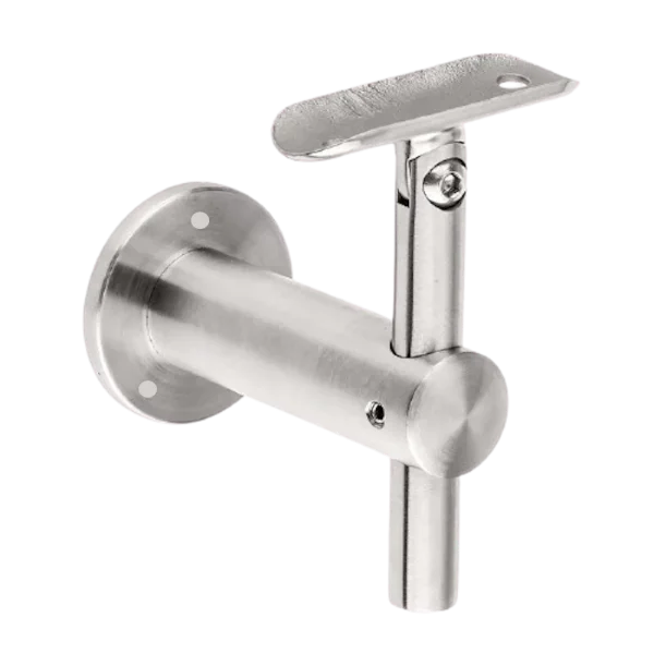 2X Adjustable Balustrade Articulated Stainless Steel Bracket Sideview 2X Adjustable Balustrade Articulated Stainless Steel Bracket Sideview