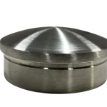 2X Round Cap Stainless Steel Handrail Fitting