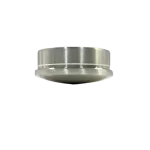 2X Round Cap Stainless Steel Handrail Fitting