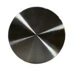 2X Round Cap Stainless Steel Handrail Fitting TOp View