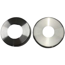 Two 2X Stainless Steel Handrail Balustrade Base Cover
