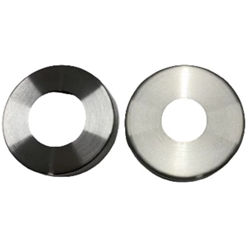 Two 2X Stainless Steel Handrail Balustrade Base Cover