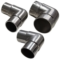 Three 2X Stainless Steel Round Rail Support