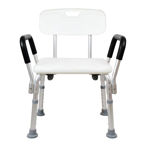 Adjustable And Removable Shower Chair Stool Black Handle Adjustable And Removable Shower Chair Stool Black Handle