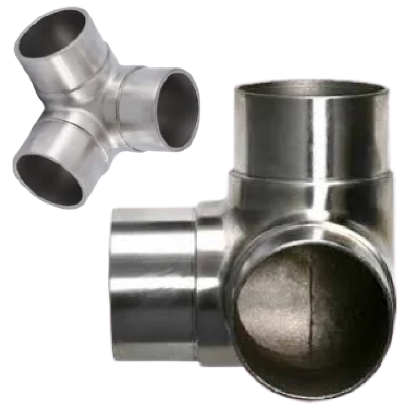 2X “Y” Shape Stainless Steel Rail Connector
