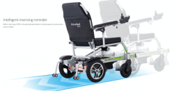 Air Wheel Electric Wheelchair With a Remote Control and Auto Folding Options
