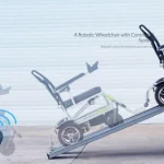 Electric Wheelchair With Auto Folding Options and a Remote Control Climbing Ramp