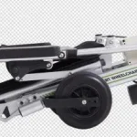 Folded Electric Wheelchair With Auto Folding Options and a Remote Control