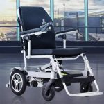 Frontview of Electric Wheelchair With Auto Folding Options