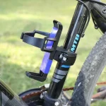 a bicycle with a water bottle holder
