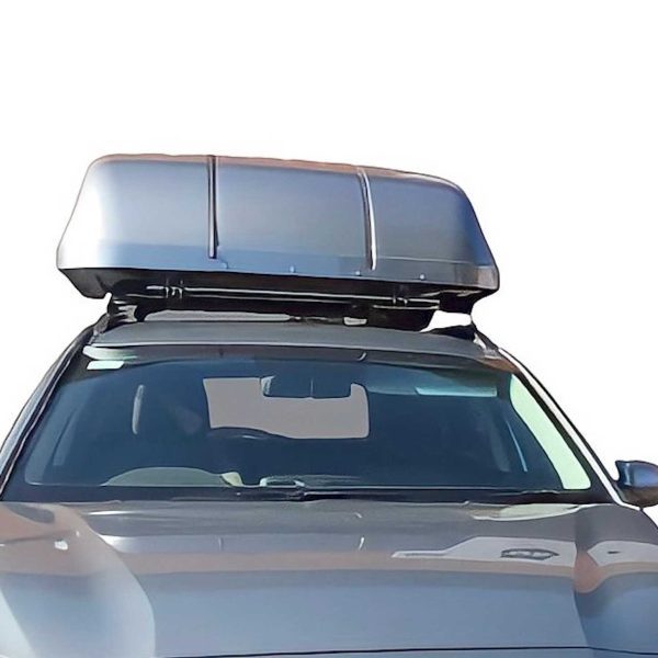 Chair Topper Wheelchair Carrier on Top of Silver Car Frontview Chair Topper Wheelchair Carrier on Top of Silver Car Frontview