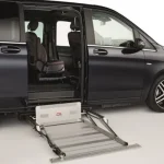 Foldable Side Wheelchair Cassette Going on Ground