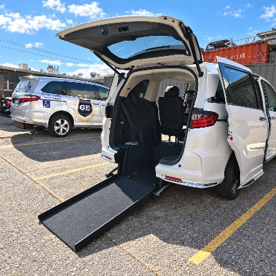 Honda Odyssey Second Row Car Conversion Fully Automatic Access Ramp