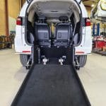 Honda Odyssey Third Row Rear Wheelchair Mobility Access Car Conversion Ramp Outside
