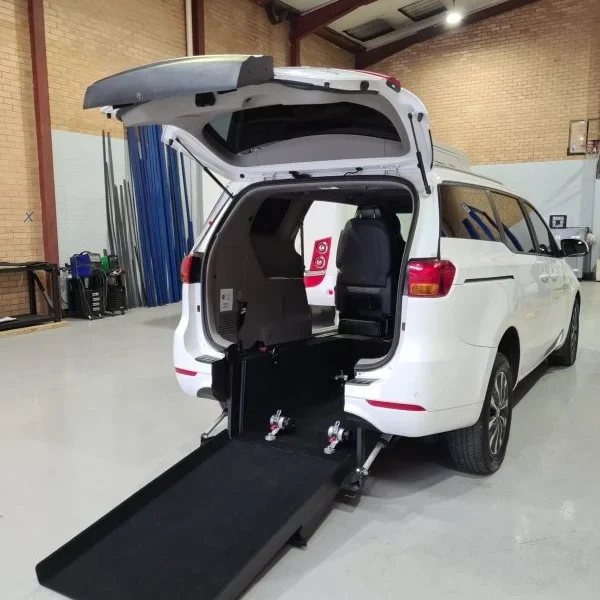 Kia Third Row Wheelchair Accessible Car Conversion Side View Kia Third Row Wheelchair Accessible Car Conversion Side View