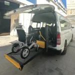 Wheelchair Lift Installed on Wheelchair Accessible Van Toyota Hiace