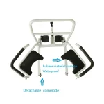 iMOVE7 Electric And Height Adjustable Patient Transfer Chair Topview