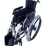 Folded Manual Push Wheelchair