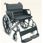 Foldable and Lightweight Bariatric Manual Wheelchair Front View